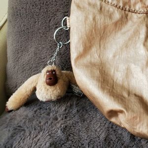🖤 Kipling gold crossbody bag w/ monkey